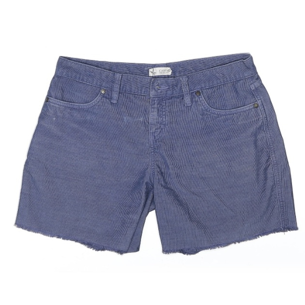 Carve Designs Blue mini-wale corduroy Shorts Relaxed Fit Size 4